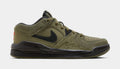 Exclusive Stadium 90 Medium Olive Grade School Basketball Shoes (Black/Green) — 3.5Y — Front View