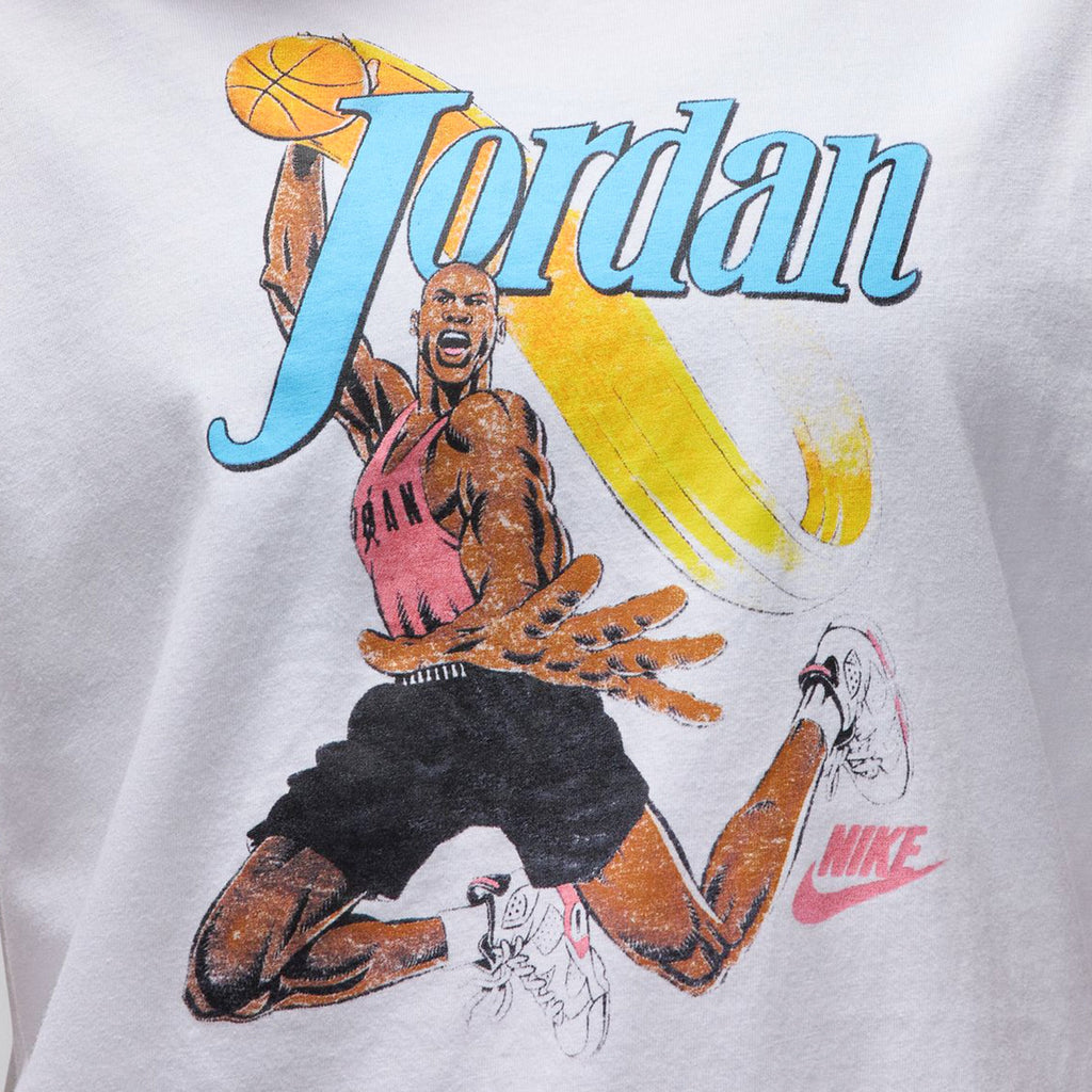 Exclusive Jordan Graphic Womens Shirt Sleeve Shirt (White) — XS — Side View