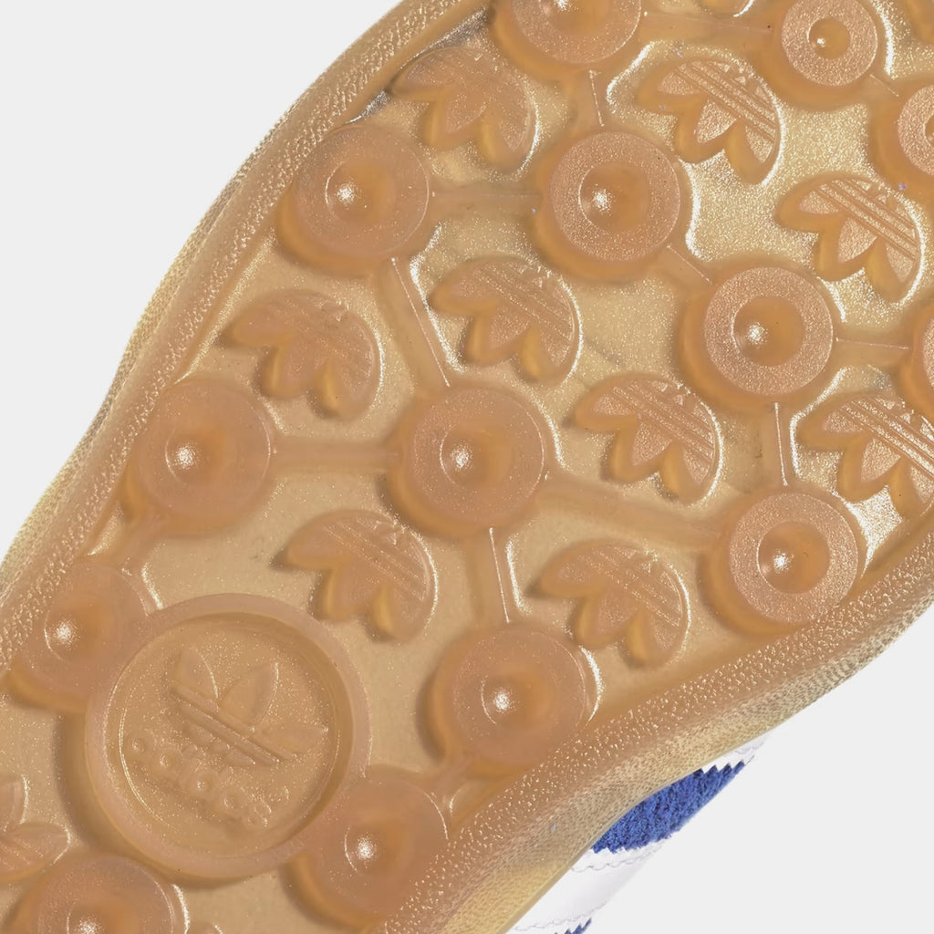 Exclusive Gazelle Womens Lifestyle Shoes (Blue Fusion/White/Metallic) — 5 — Back View