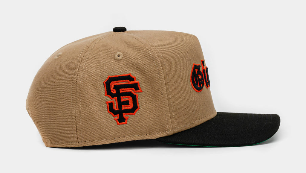 Exclusive The Shoe Palace Exclusive San Francisco Giants Khaki 950AF Snapback (Khaki/Orange) — OS — Side View