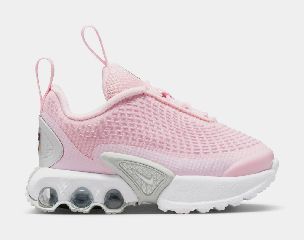 Exclusive Air Max DN Infant Toddler Lifestyle Shoes (Pink Foam/White) — 2C — Front View