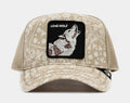 Exclusive Sing O' The Times Paisley Trucker Mens Hat (Beige/White) — OS — Front View