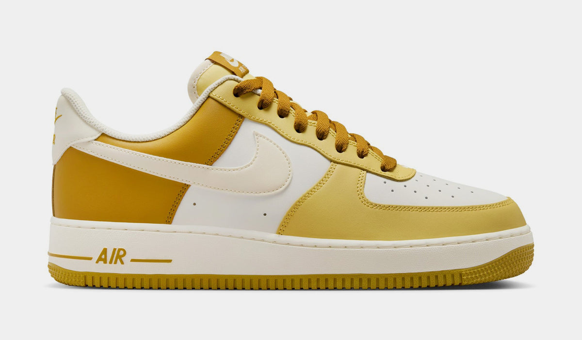 Exclusive Air Force 1 '07 Mens Lifestyle Shoes (Bronzine/Coconut Milk/Sail) — 6 — Front View