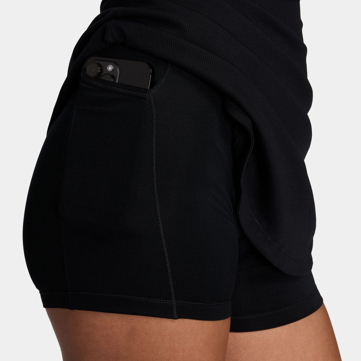 Exclusive One Dri Fit Womens Dress (Black) — XXS — Back View