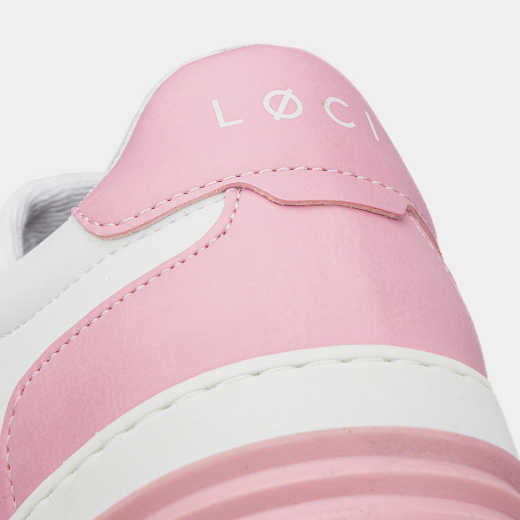 Exclusive Nicki Minaj x Atom Pink Friday Womens Lifestyle Shoes (White/Pink) — 36 — Back View
