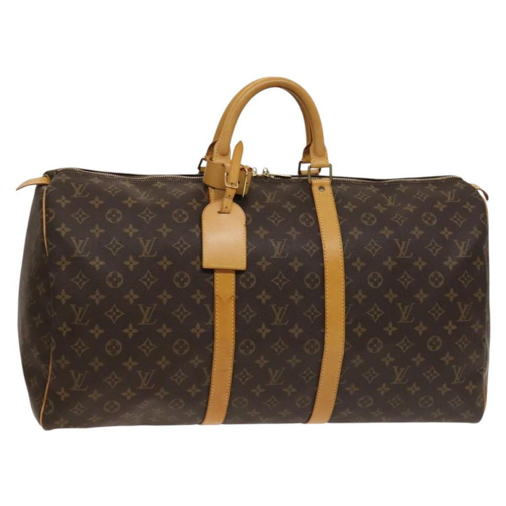 Louis Vuitton Keepall Bag Monogram Canvas Brown Canvas Bag (Pre-Owned)