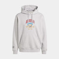 Exclusive VRCT Graphic Pullover Mens Hoodie (Grey/Red) — S — Front View