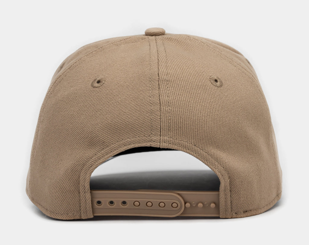 Exclusive Shoe Palace Exclusive Los Angeles Dodgers Upside 950AF Snapback Mens Hat (Khaki/White) — OS — Side View