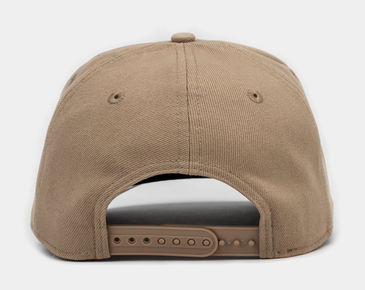 Exclusive Shoe Palace Exclusive Los Angeles Dodgers Upside 950AF Snapback Mens Hat (Khaki/White) — OS — Side View