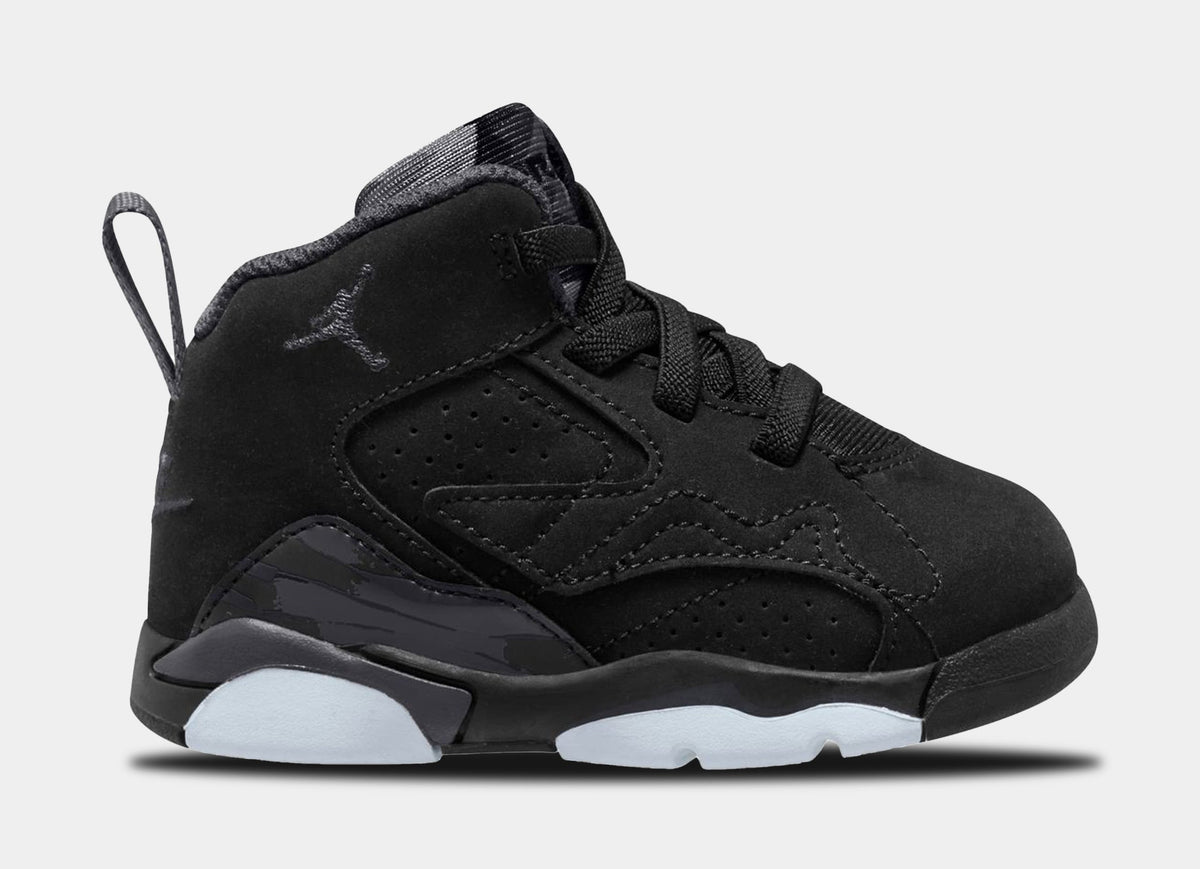 Exclusive Jumpman MVP Black Anthracite Infant Toddler Lifestyle Shoes (Black/Anthracite) — 2C — Front View