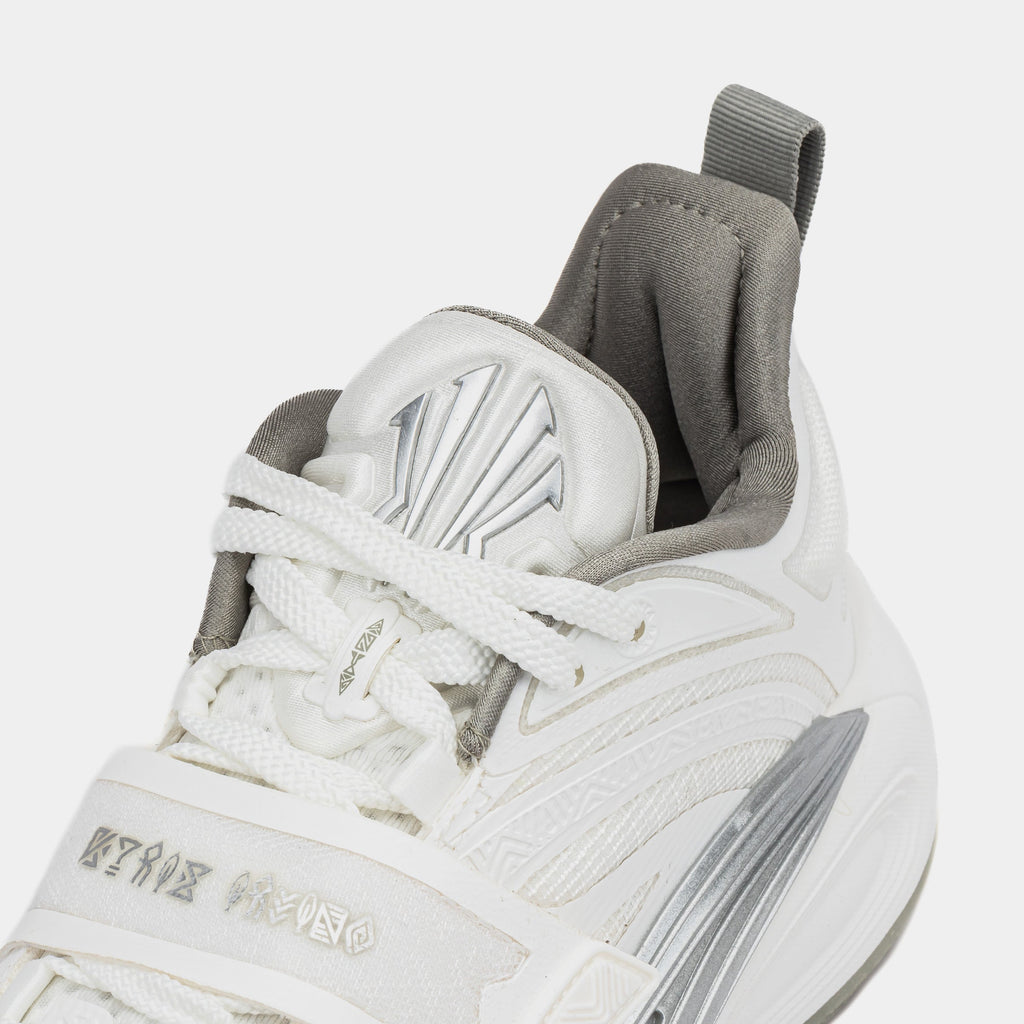 Exclusive Kai 1 Yang Mens Basketball Shoes (White/Grey) — 6.5 — Side View