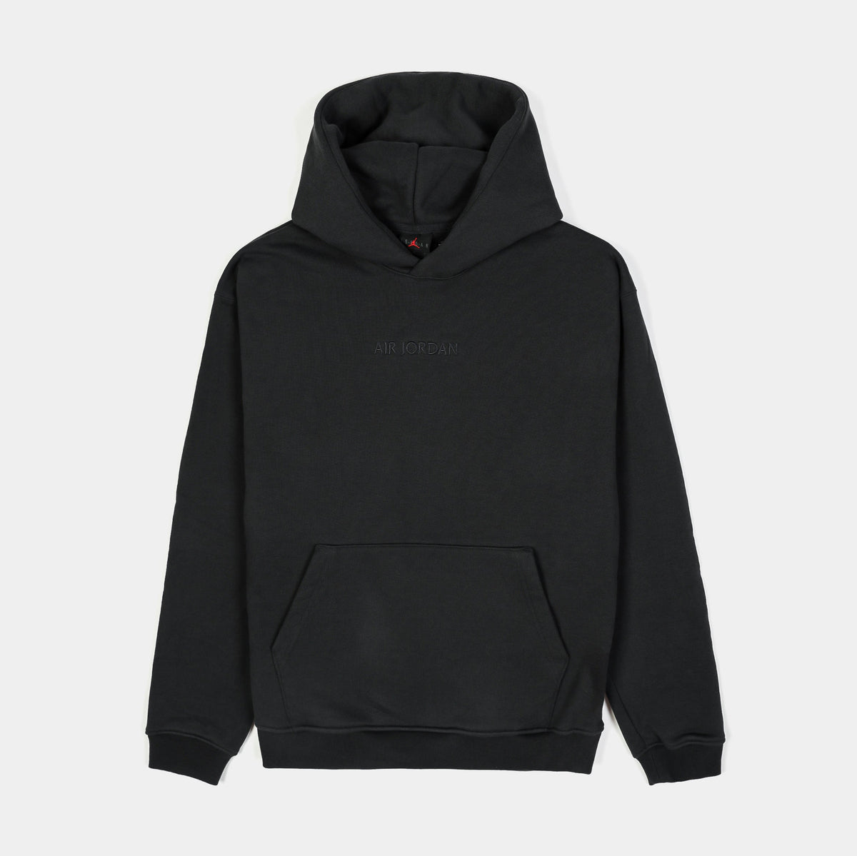 Exclusive Air Wordmark Pullover Mens Hoodie (Black) — S — Front View