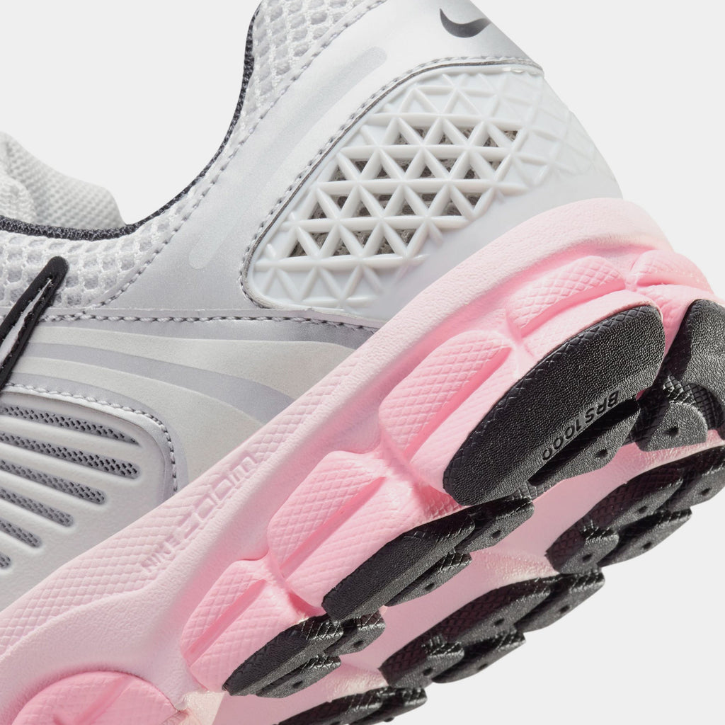 Exclusive Zoom Vomero 5 Photon Dust Pink Foam Womens Running Shoes (Photon Dust/Metallic Silver/Pink Foam) — 5 — Back View