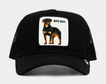 Exclusive Baddest Boy 14x14 Trucker Mens Hhat (Black/White) — OS — Front View
