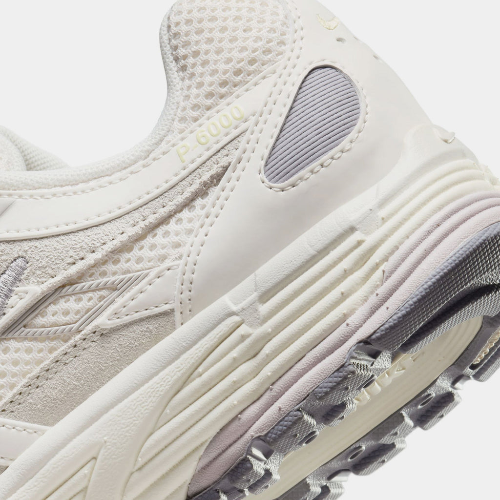 Exclusive P-6000 Premium Light Bone Womens Running Shoes (Light Bone/Platinum Violet/Cement Grey) Final Sale — 5 — Back View