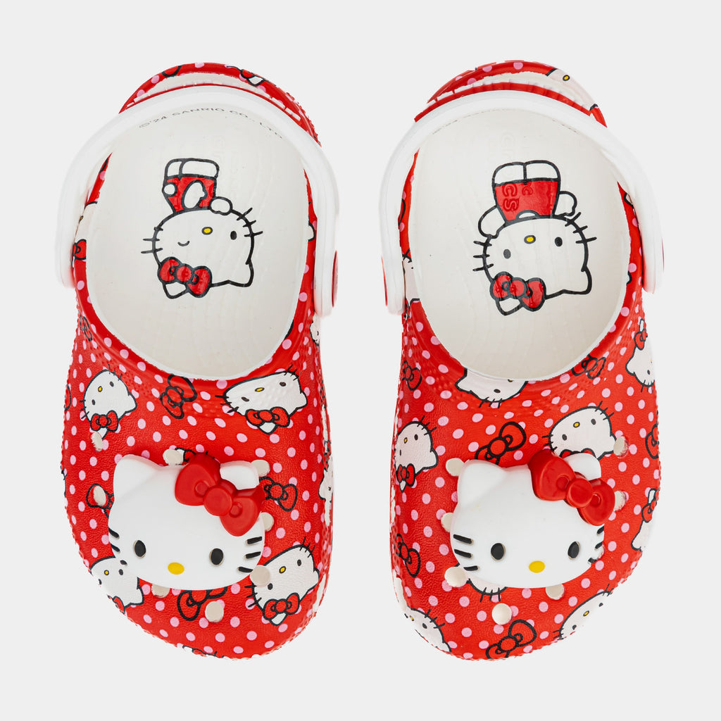 Exclusive Hello Kitty Classic Clog Infant Toddler Sandals (Red) — 4C — Side View