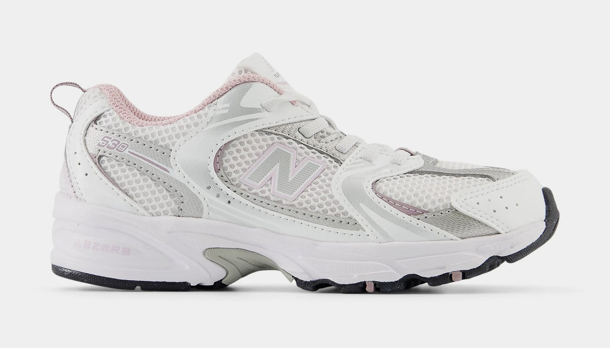 Exclusive 530 Preschool Running Shoes (White/Century Pink) — 10.5C — Front View