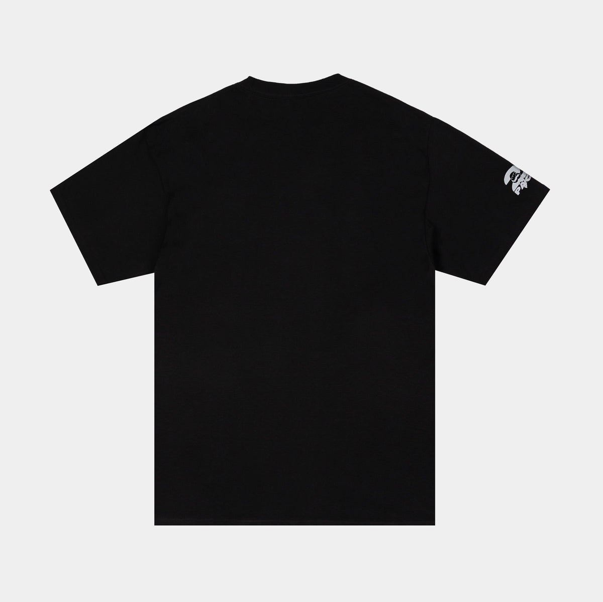 Exclusive Tupac Icon Mens Short Sleeve Shirt (Black/Black/White) — S — Side View