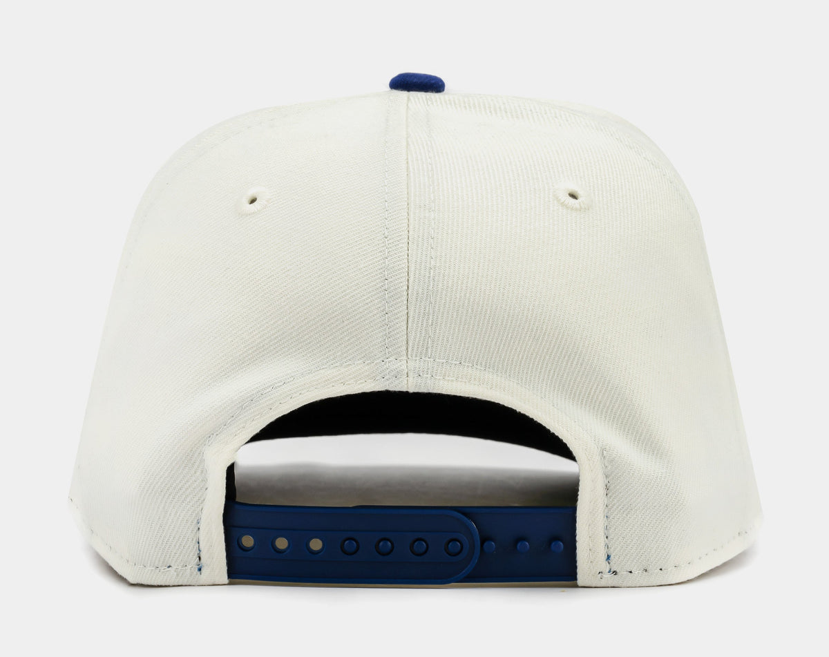 Exclusive Shoe Palace Exclusive Los Angeles Dodgers Shohei Ohtani Chrome 950AF Snapback Mens Hat (Beige/Blue) — OS — Back View