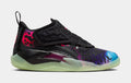 Exclusive Zion 3 Solar Red Preschool Basketball Shoes (Black/Solar Red/Vivid Purple/Barely Volt) — 10.5C — Front View