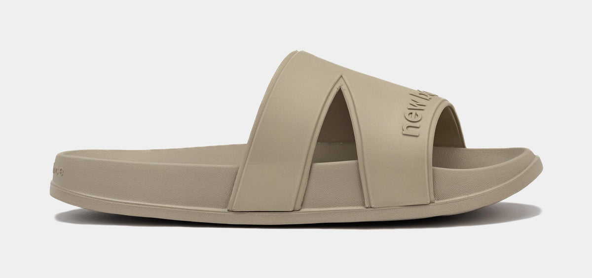 Exclusive 200 Slide Mens Sandals (Beige) — 4 — Front View