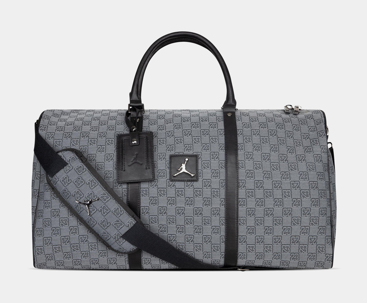 Exclusive 23 Monogram Duffle Mens Bag (Grey/Black) — OS — Front View