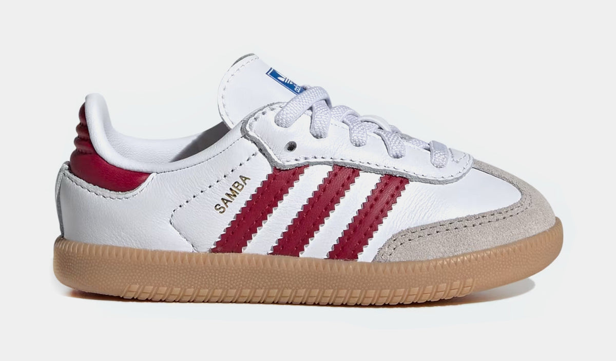Exclusive Samba OG Infant Toddler Lifestyle Shoes (Cloud White/Collegiate Burgundy/Gum) — 4C — Front View