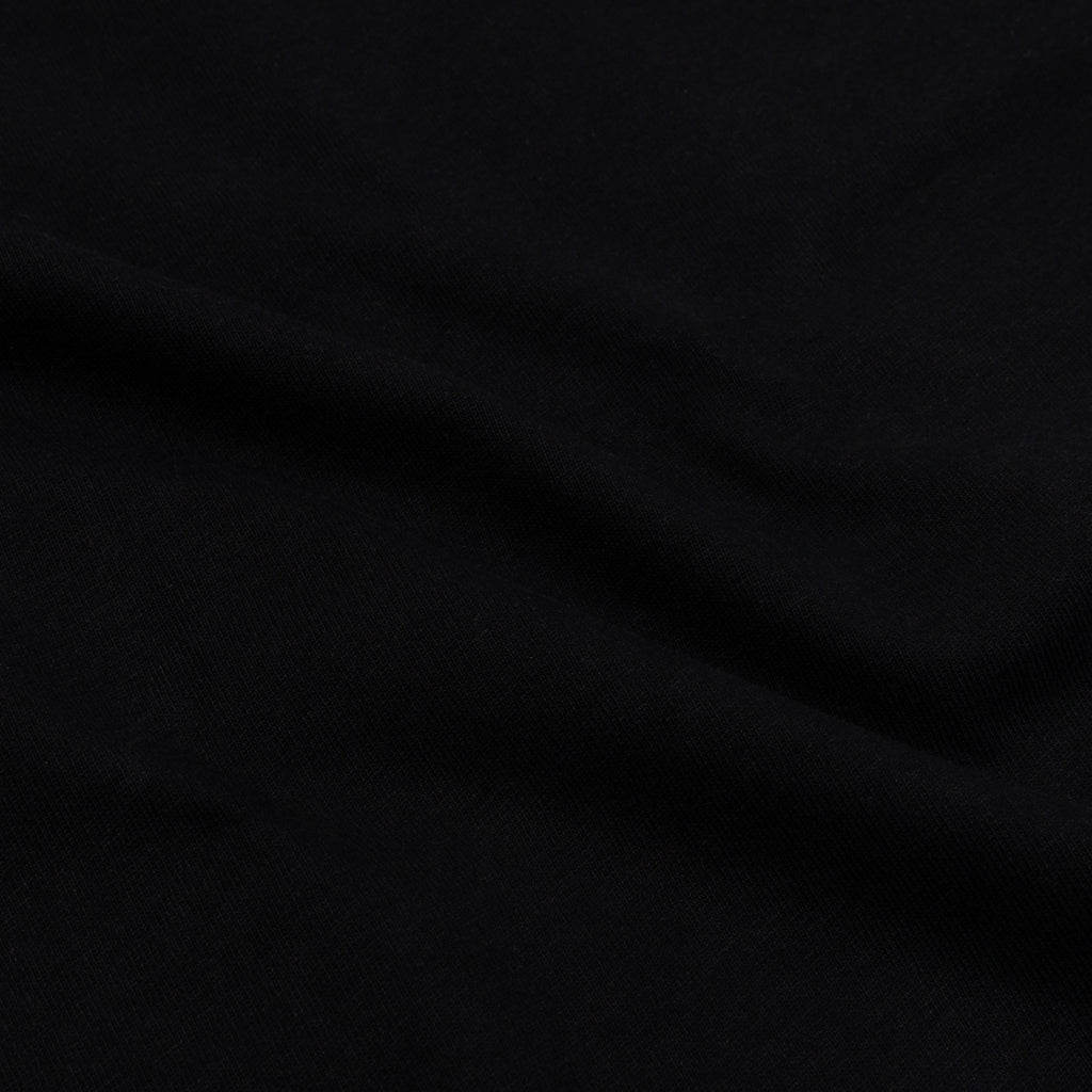 Exclusive Solid Tee Womens Short Sleeve Shirt (Black) — XS — Side View