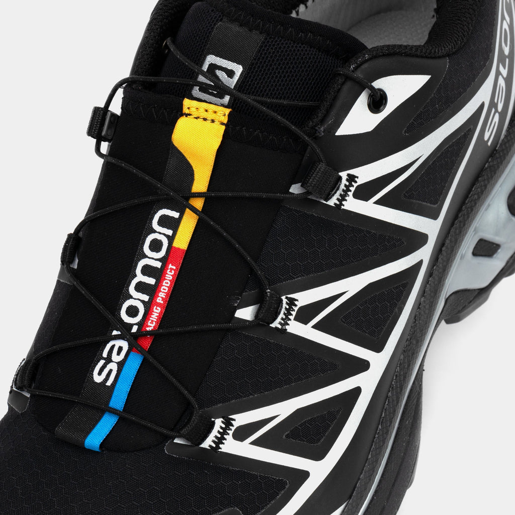 Exclusive XT-6 GORE-TEX Mens Running Shoes (Black/Silver) — 4 — Side View