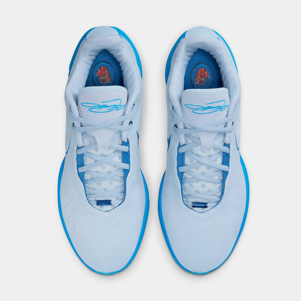 Exclusive Lebron XXI Textile Mens Basketball Shoes (Armory Blue/Court Blue) — 7 — Side View
