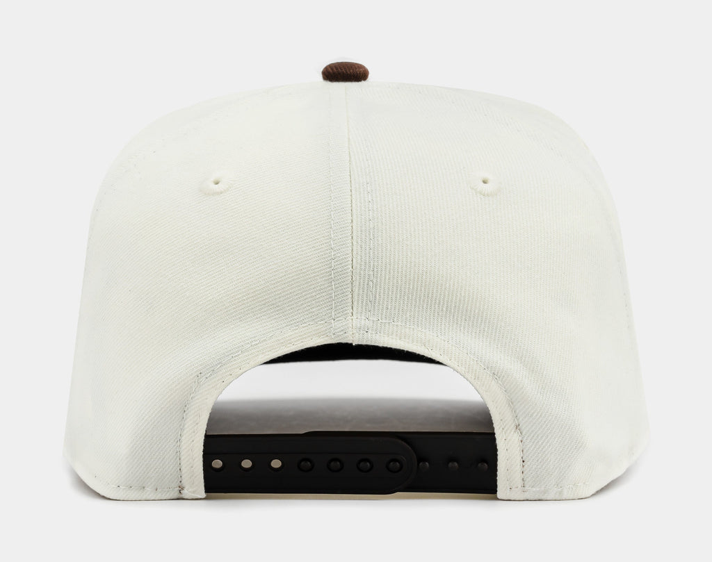 Exclusive Shoe Palace Exclusive San Diego Padres Chrome 950AF Snapback Mens Hat (Beige/Brown) — OS — Back View