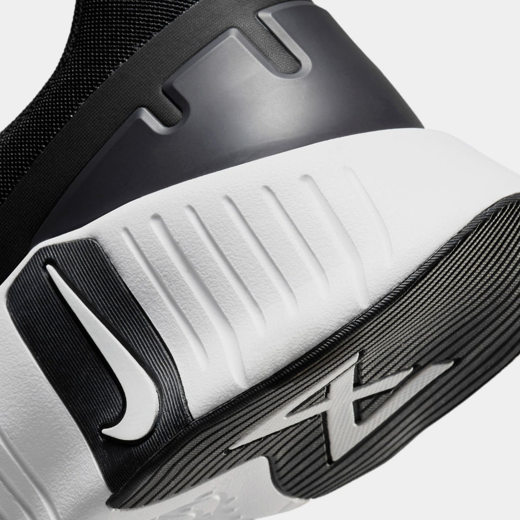 Exclusive Free Metcon 5 Mens Running Shoes (Black/White/Anthracite) — 6 — Back View