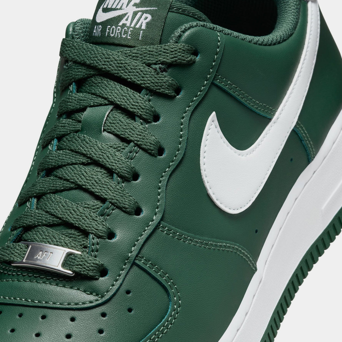 Exclusive Air Force 1 '07 Mens Lifestyle Shoes (Gorge Green/White) — 6 — Side View
