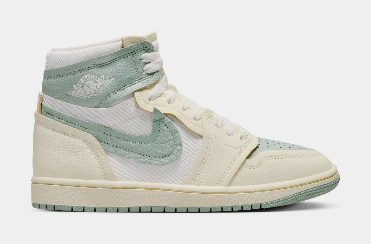 Exclusive Air Jordan 1 High Method of Make Womens Lifestyle Shoes (Legend Sand/Jade Smoke/Sail/Muslin) — 5 — Front View