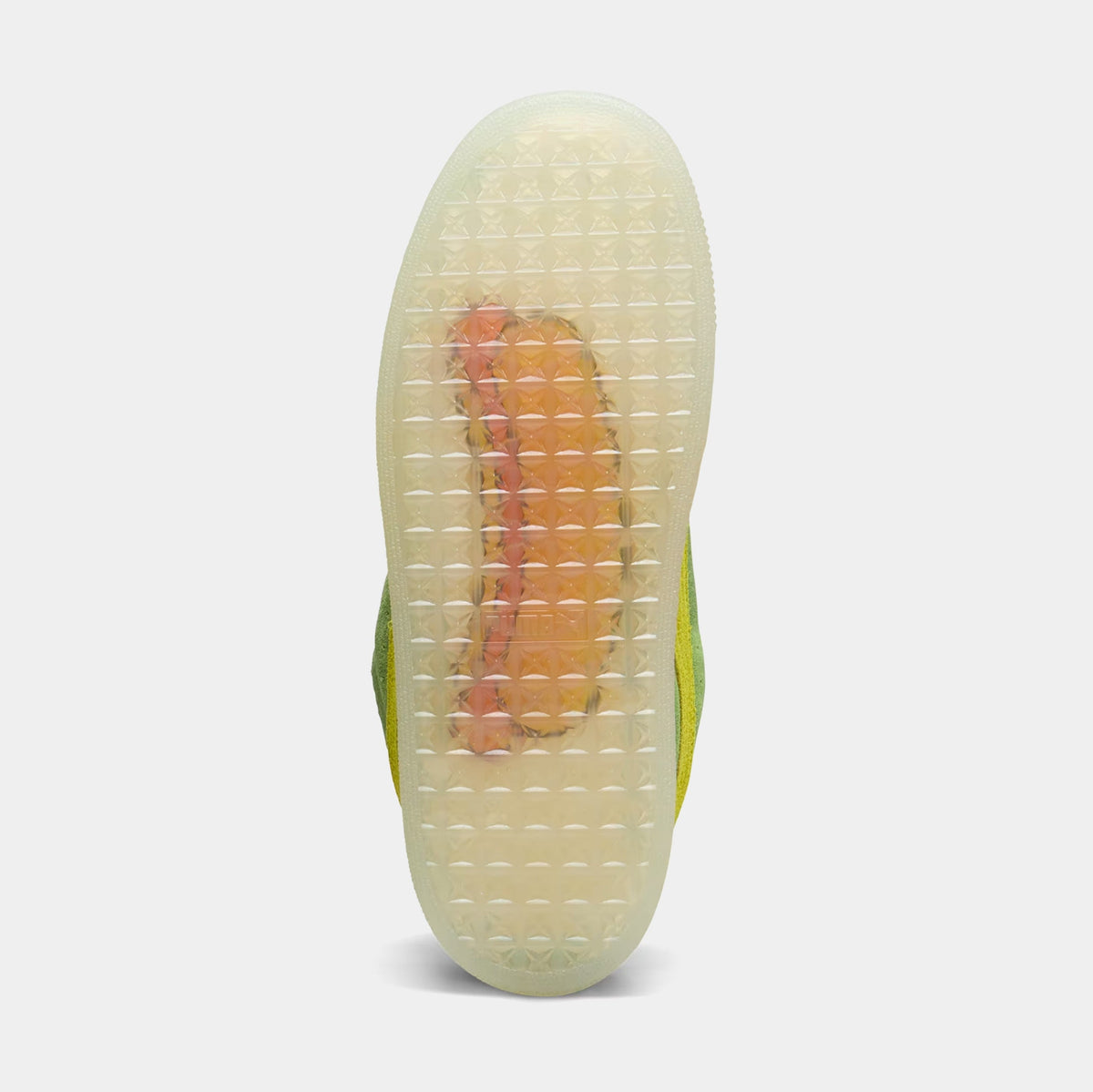Exclusive Suede XL Ghostbusters Slime Mens Lifestyle Shoes (Slime Green/Yellow) — 4 — Top View