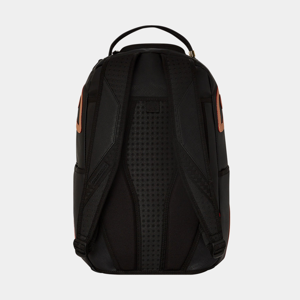 Exclusive Grand Tourer DLX Mens Backpack (Black/Beige) — OS — Side View