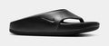 Exclusive Calm Flip Flops Womens Sandals (Black) — 5 — Front View