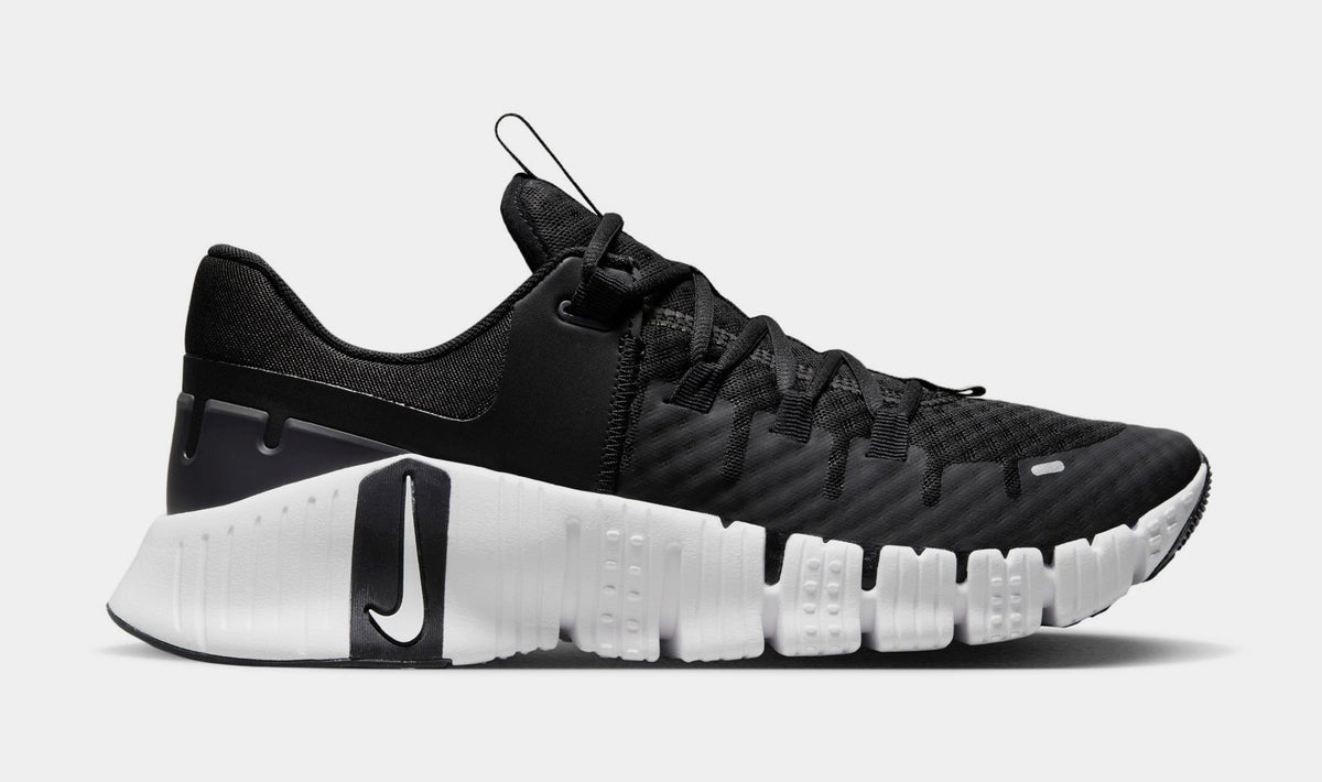 Exclusive Free Metcon 5 Mens Running Shoes (Black/White/Anthracite) — 6 — Front View