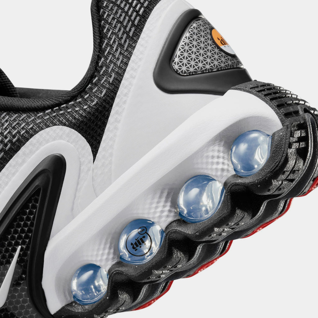 Exclusive Air Max DN Grade School Lifestyle Shoes (Black/White/Cool Grey) — 3Y — Back View