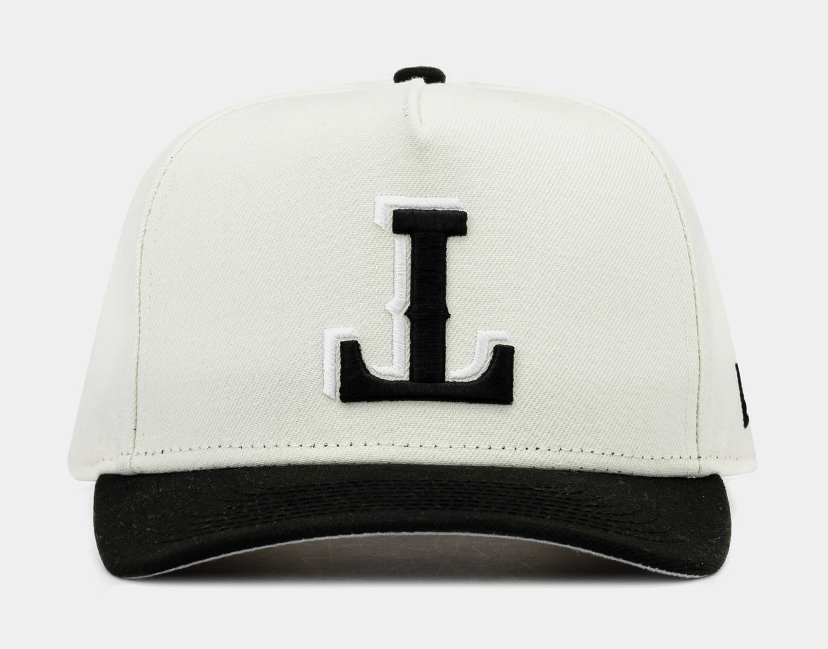 Exclusive Shoe Palace Exclusive Texas Rangers Curved 950AF Snapback Mens Hat (Beige/White) — OS — Front View