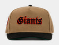Exclusive The Shoe Palace Exclusive San Francisco Giants Khaki 950AF Snapback (Khaki/Orange) — OS — Front View