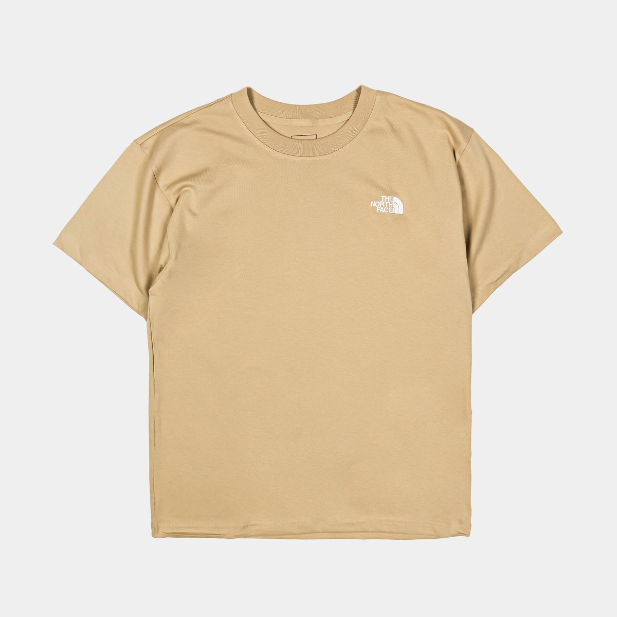 Exclusive Evolution Box Fit Mens Short Sleeve Shirt (Khaki/White) — S — Front View