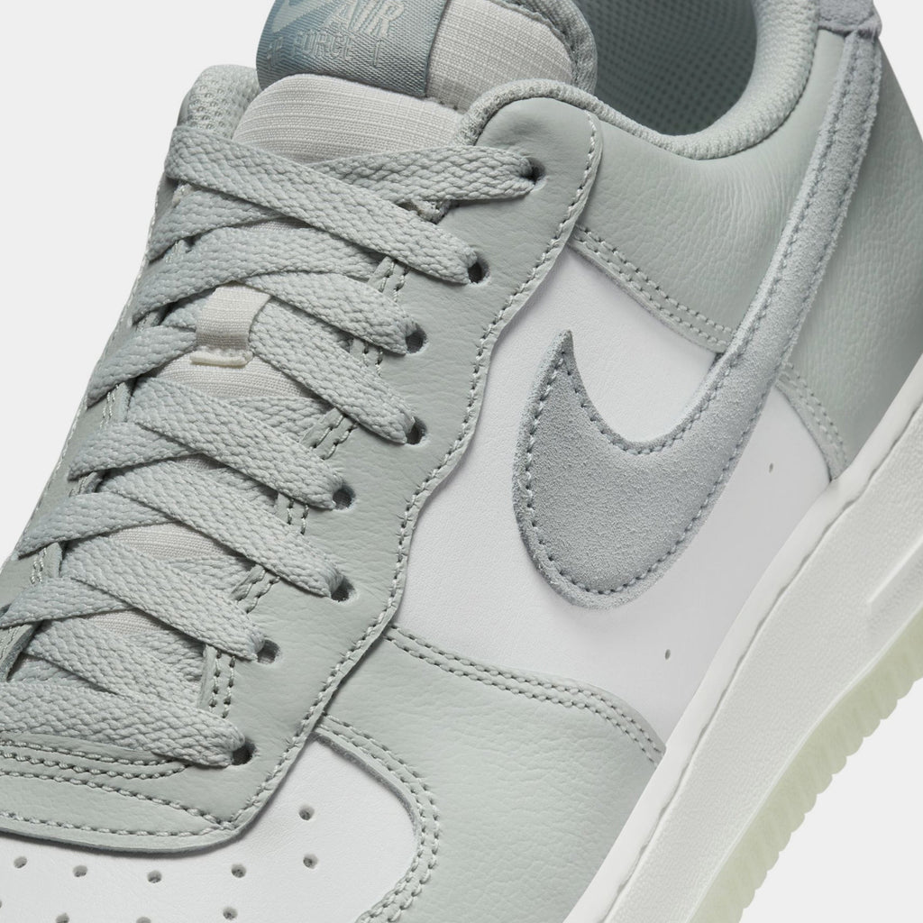 Exclusive Air Force 1 '07 LV8 Mens Lifestyle Shoes (Light Grey/White) — 6 — Side View