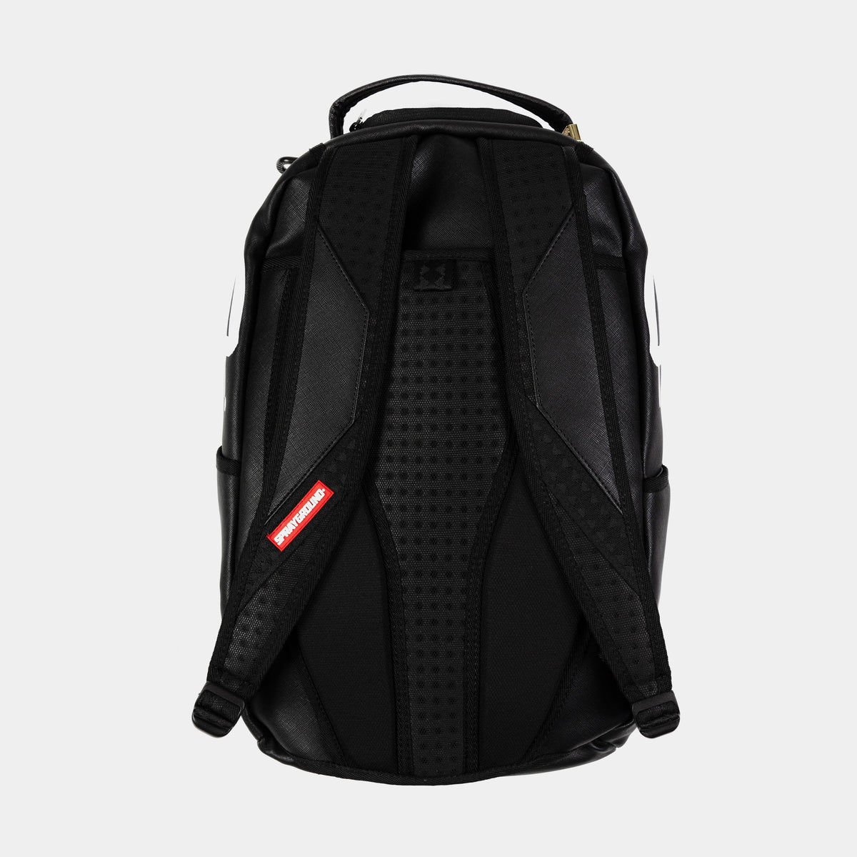 Exclusive Drip Shark Central Mens Backpack (Black/White) — OS — Side View