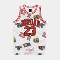 Exclusive JDN 23 AOP Tank Grade School Jersey (Sail/Red) — S — Front View