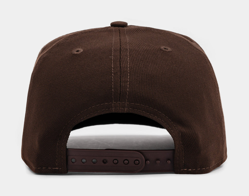 Exclusive San Diego Padres Classic 950AF Snapback Mens Hat (Brown/Yellow) — OS — Side View