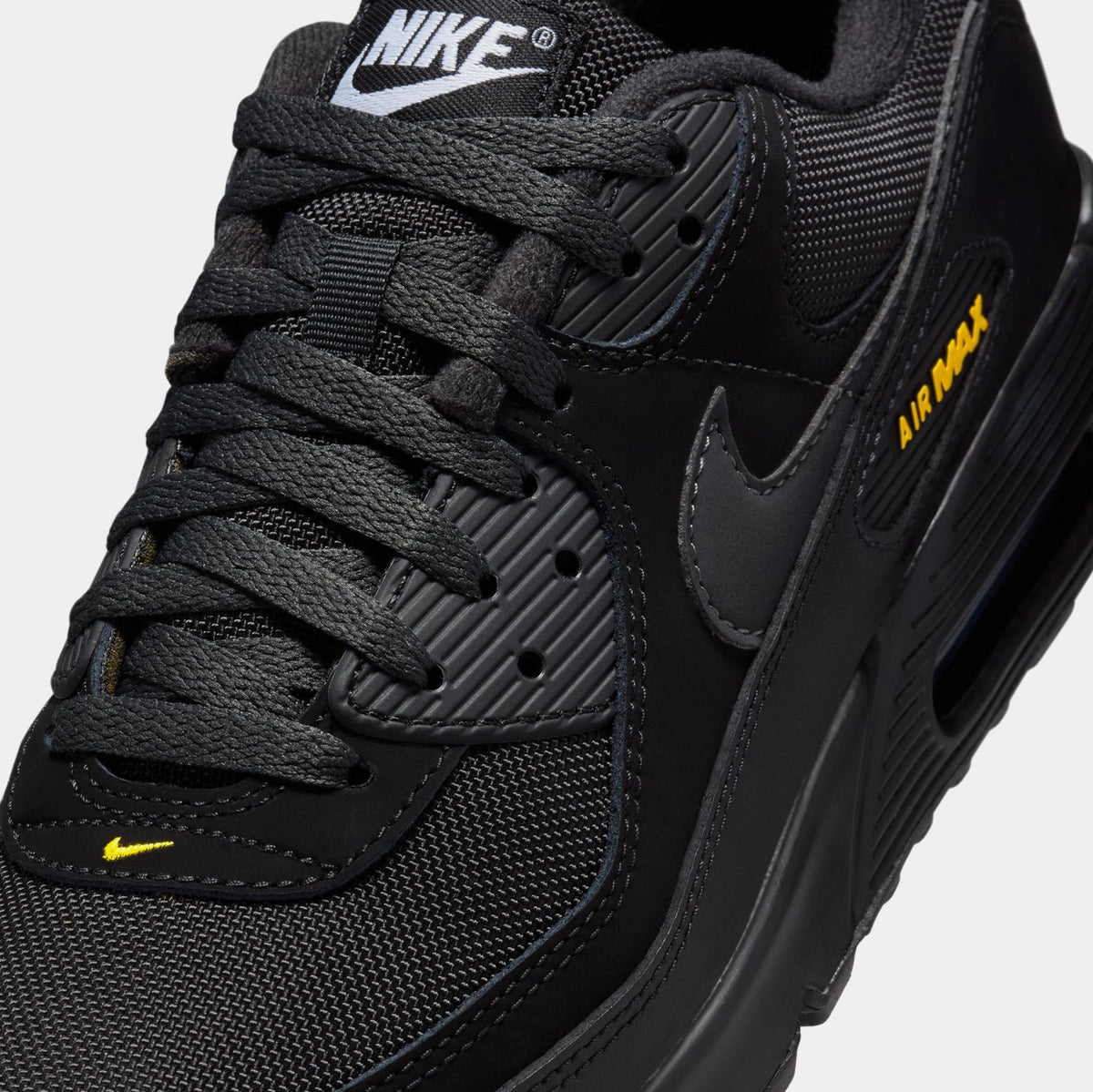 Exclusive Air Max 90 Black Speed Yellow Mens Running Shoes (Black/Yellow) — 4 — Side View