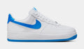 Exclusive Air Force 1 '07 Mens Lifestyle Shoes (White/Photo Blue) — 6 — Front View