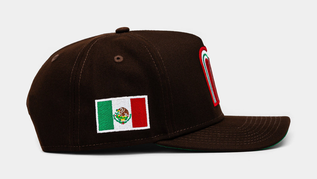 Exclusive Shoe Palace Exclusive Mexico Curve 950AF Snapback Mens Hat (Dark Brown) — OS — Side View