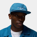 Exclusive Flight Pro Unstructured 5 Panel Cap Mens Hat (Blue/White) — S/M — Front View